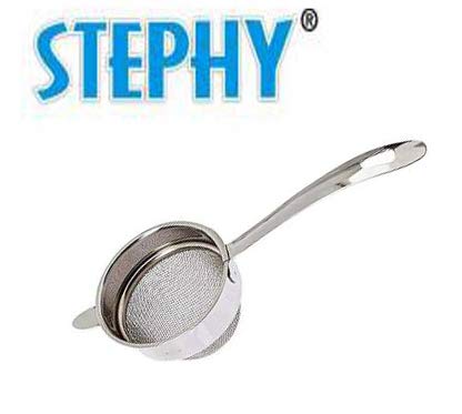 Stephy Hard Anodised Sauce Pan/Milk Pan(17 cm) 1.5 LTR. with Aluminium Lid and Stainless Steel Strainer_Pack of 1 - Image 4