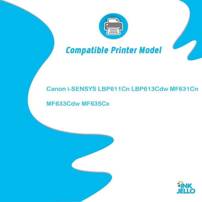 045H خرطوشة حبر بديلة لطابعة كانون I-SENSYS LBP611CN LBP613CDW MF631CN MF633CDW MF635CX B/C/M/Y (4 عبوات) - Image 2