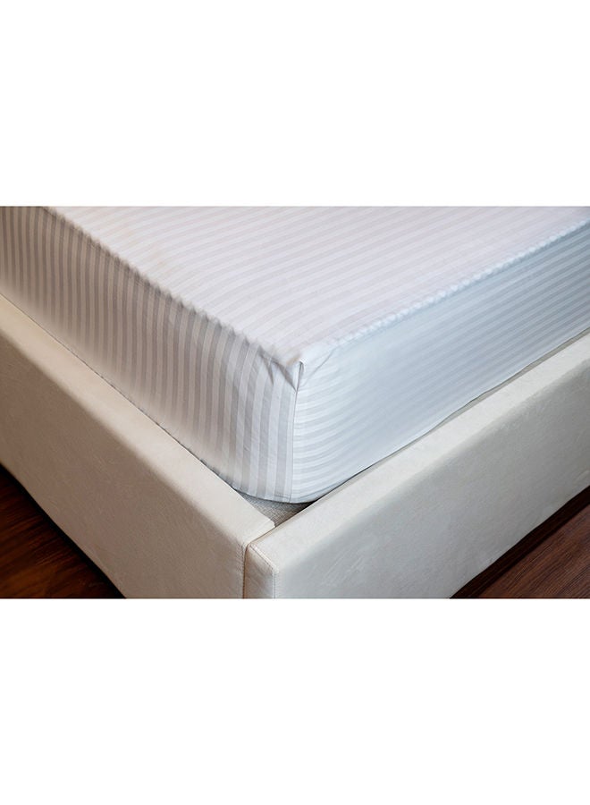 ROYAL FURNITURE Ashley Fitted Sheet Super King Size 200x200 Cm 100% Cotton Lightweight Daily Use - Image 3