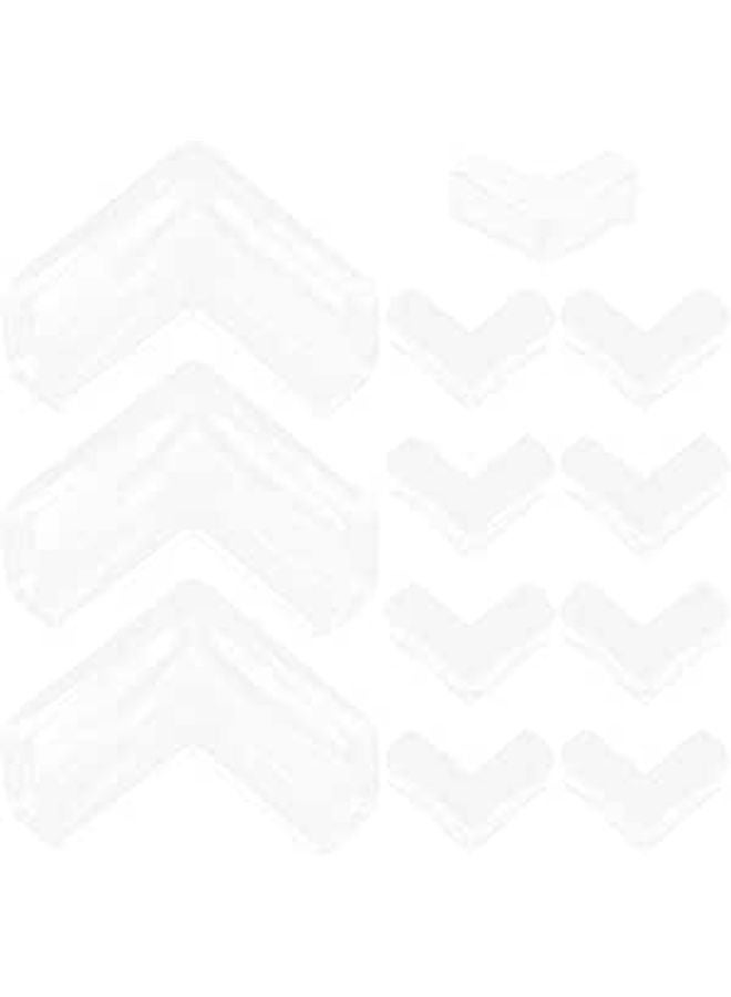 12 Pcs Clear PVC Furniture Corner Protectors Soft Edge Guards Childproof Safety Bumpers - Image 1