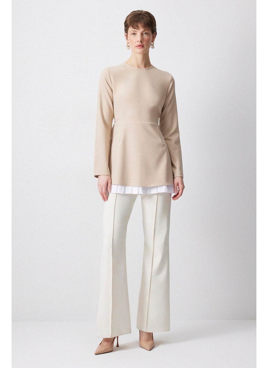 Touche - Satin Garnished Crepe Tunic - Image 1