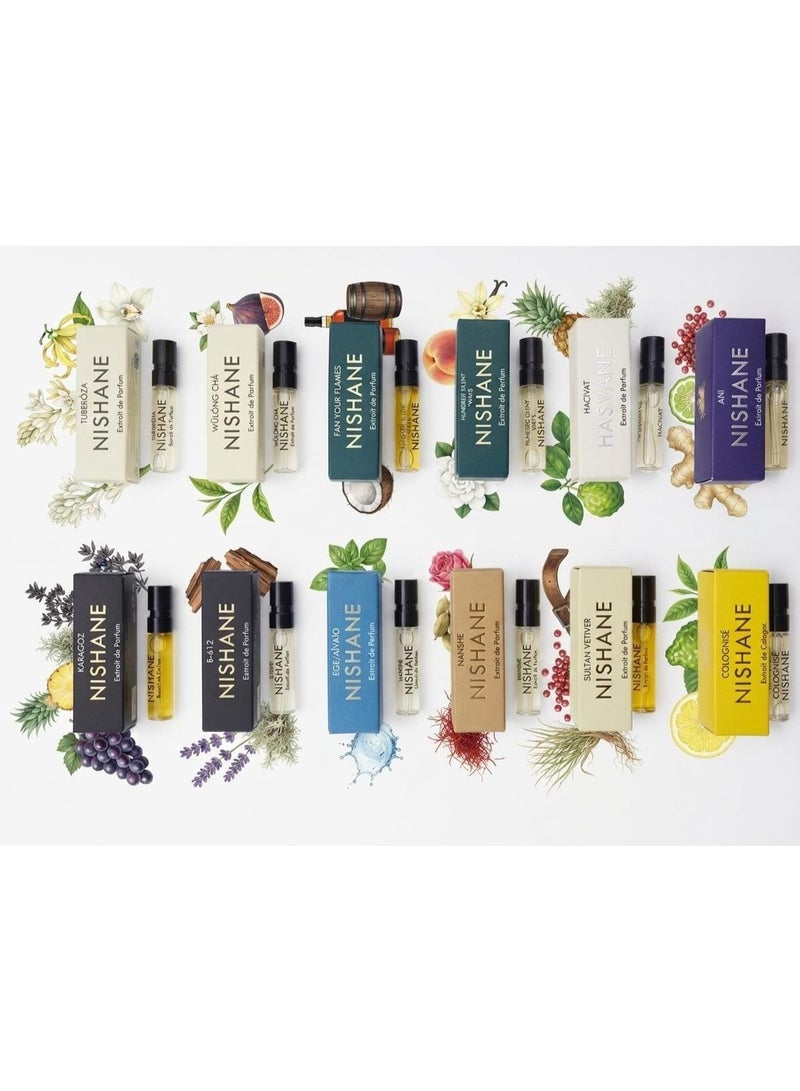 Nishane Perfume Sample Set (12 samples, 2ml size) - Image 2
