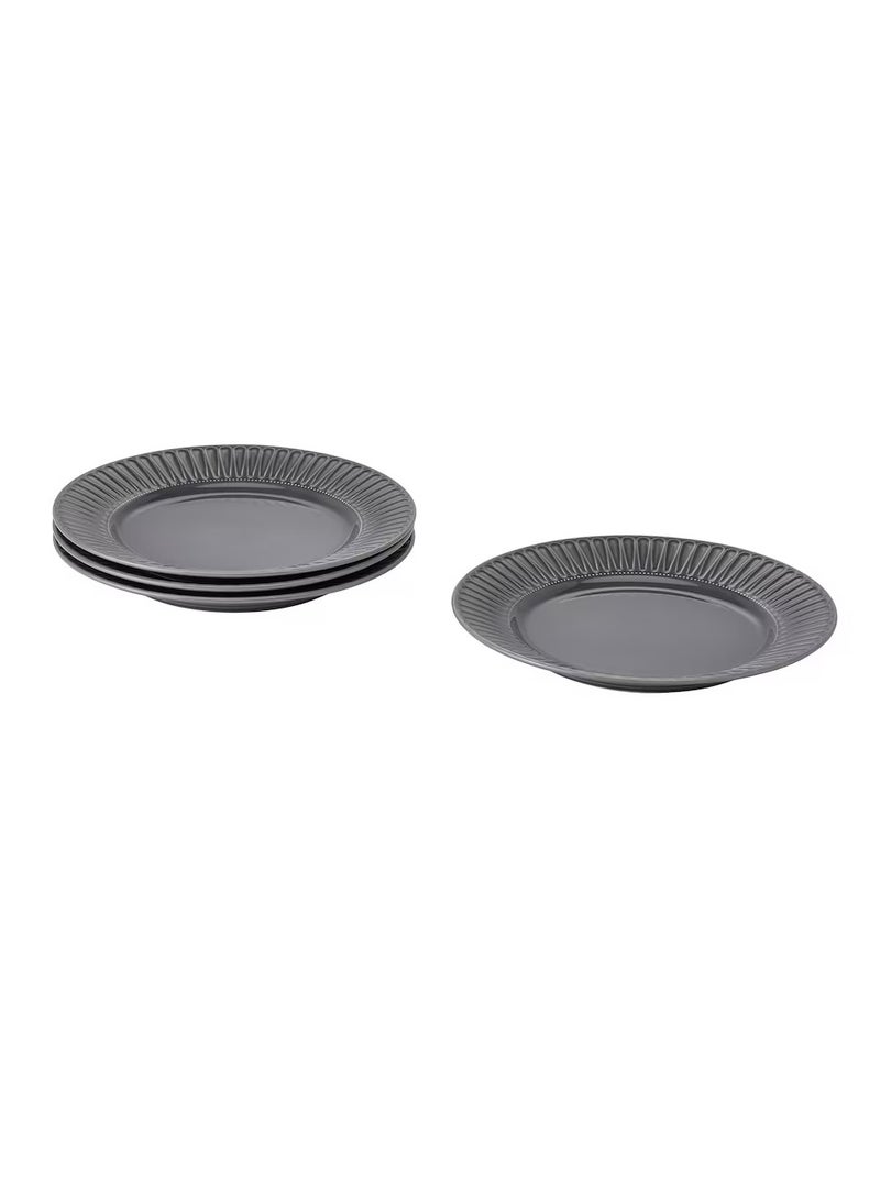 طبق خزف رمادي 27 سم - Image 3