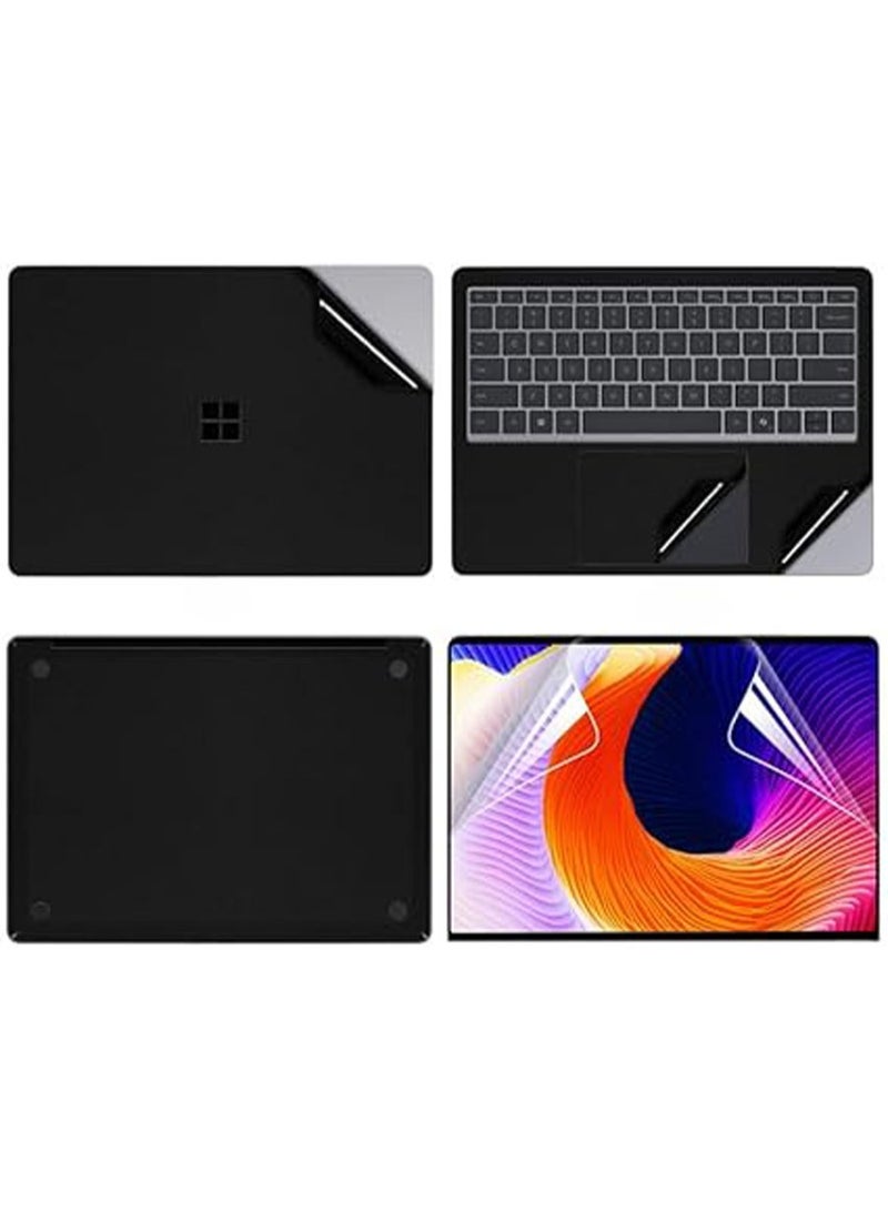 عام غطاء ملصقات الكمبيوتر المحمول متوافق مع Microsoft Surface Laptop 7 بحجم 13.8 بوصة 2024 (الموديل: 2036)، ملصق مانع للخدش، وغطاء يشمل ثلاثة جوانب للكمبيوتر المحمول، وفيلم ضد الانفجار لواقي الشاشة.