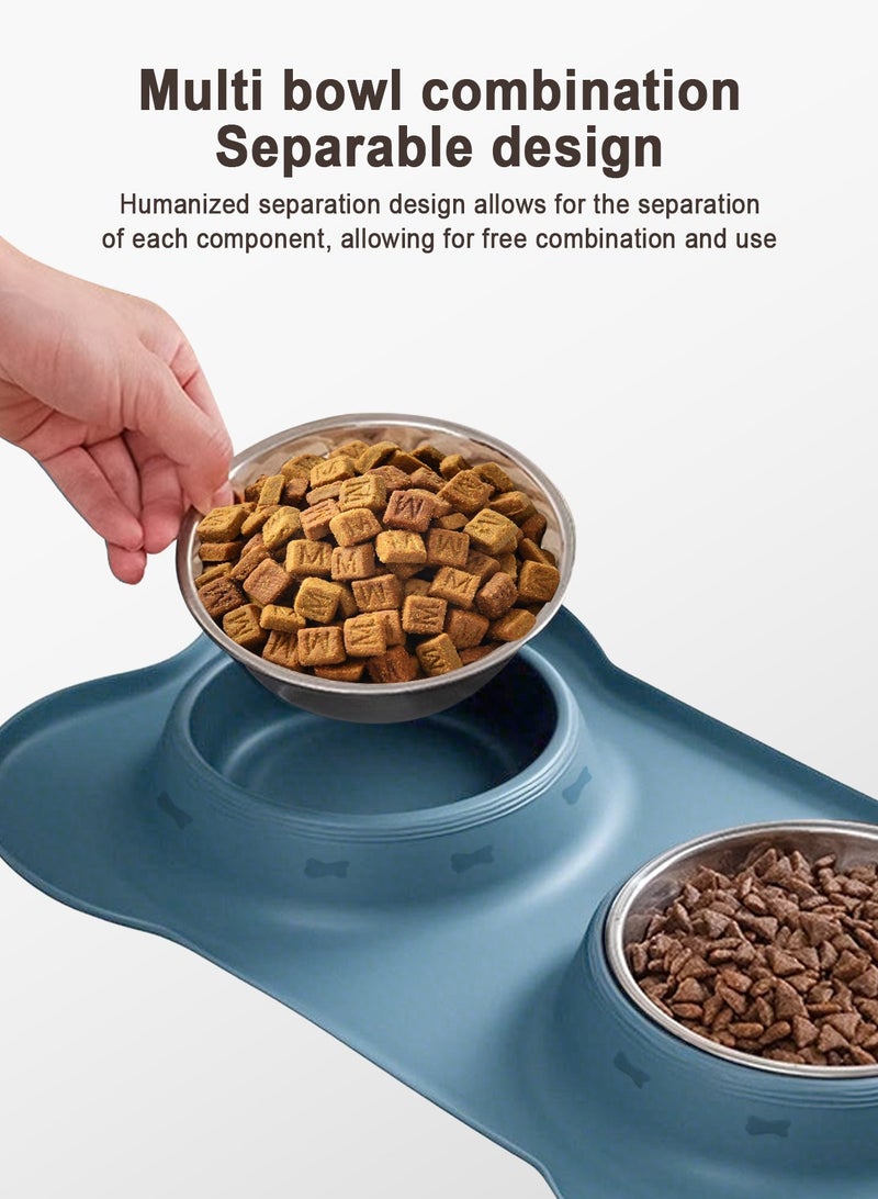 URbazaar Stainless Steel Pet Bowl, Non Slip Cat Bowl, Elevated Dog bowl, Cat Food Bowl, Cat Bowl Food and Water, Cats Accessories, Pet Bowl, Cat Plate, Dog Food Bowl, Dog accessories - Image 3