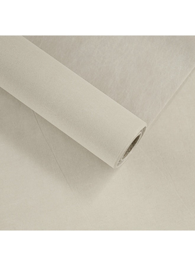 Si Bonne Premium Velvet Cream Gift Wrap Roll 53 cm x 6 Yards - Image 1