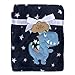 Baby Essentials Baby Essentials Plush Fleece Throw and Receiving Baby Blankets for Boys and Girls (Blue Dino)  - Image 2