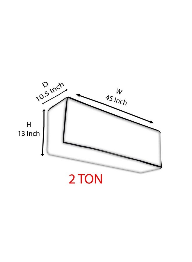 Da Anushi Split Ac Cover Indoor Unit For 2 Ton Capacity Ac, All Weather Polyester Cover / Attractive Digital Prints / Dustproof / Water Resistant Ac Cover (Grey Flower) - Image 5