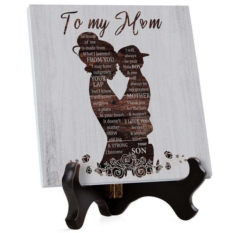 Mum Birthday Gifts Engraved Acrylic Plaque Gifts for Mum Mum Gifts from Son Best Preents for Mum Gifts for Mum on Her Birthday Mothers Day Christmas Thanks Gifts for Mum