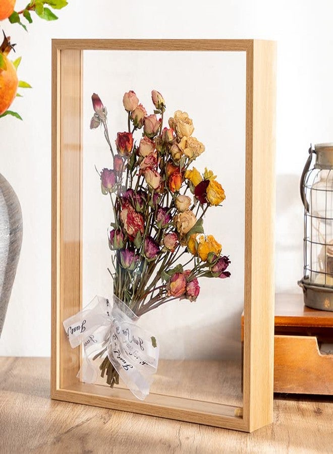 ليويوبي صندوق عرض زجاجي أسود بإطار 5x7، صندوق ذكريات خشبي يُوضع على الطاولة، عمق داخلي 1.6 بوصة، مناسب للصور المجمعة والميداليات والتذاكر والمجموعات التذكارية والزهور المجففة. - Image 5