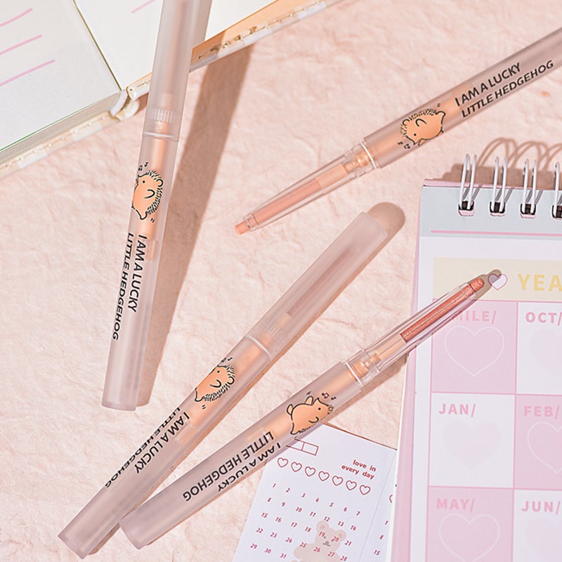 gogotales 0.2g Eye Highlighter Cream Eyeshadow Stick Dual-use Lying Silkworm Eyeshadow Pen Built-in Sharpener Rotary Eyeliner Stick - Image 2