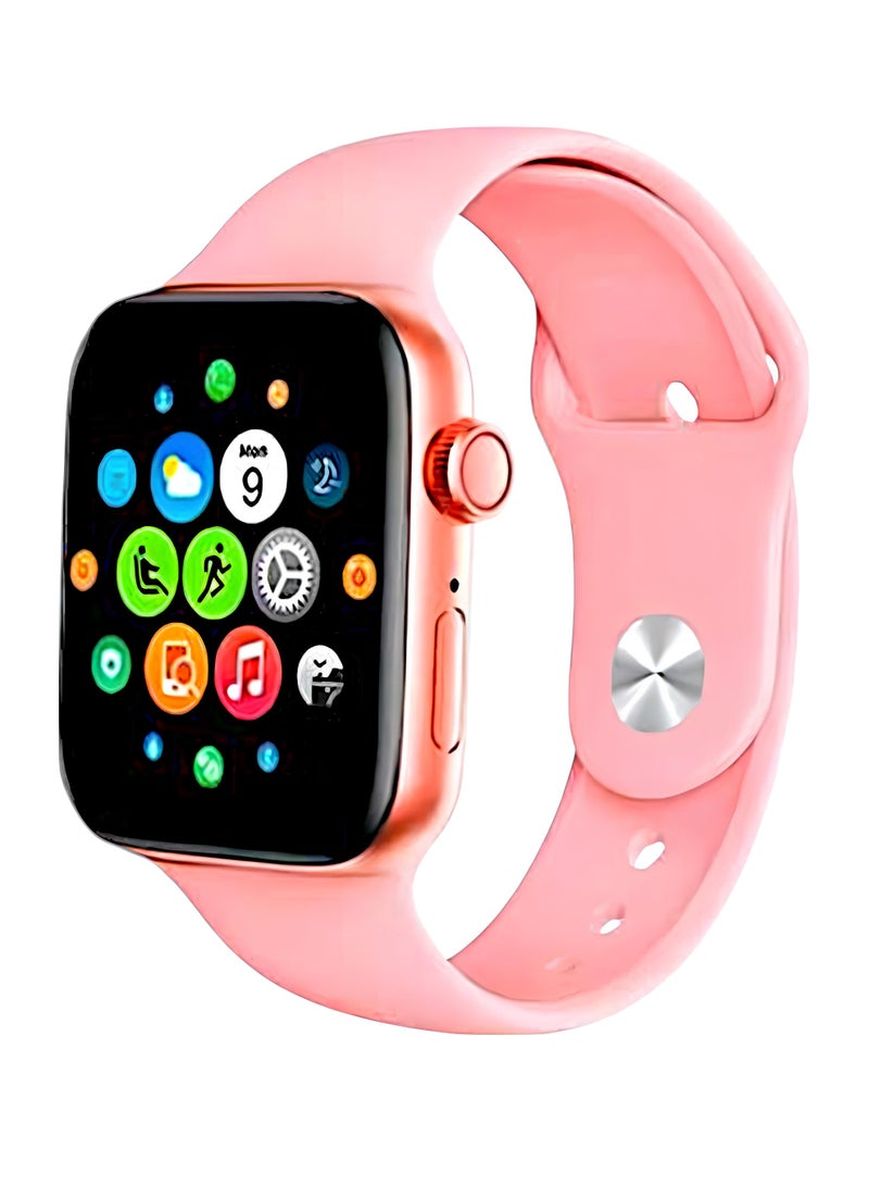 ساعة ذكية من السلسلة 5 بقدرة 300.0 مللي أمبير في الساعة مع حزام بديل باللون الوردي - Image 1