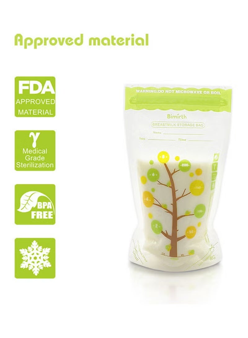 Bimirth 112 Piece Safe and Convenient Breast Milk Storage Fresh Bags With Leak proof  Self Stand Design - Image 1