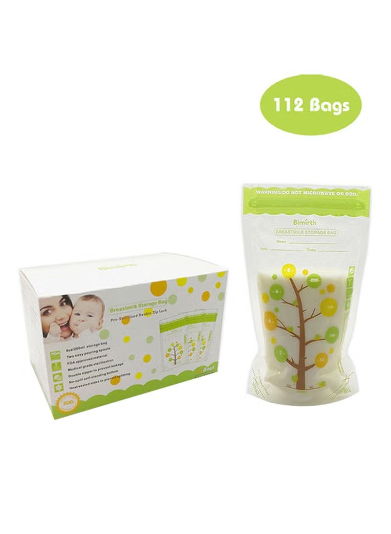 Bimirth 112 Piece Safe and Convenient Breast Milk Storage Fresh Bags With Leak proof  Self Stand Design - Image 5