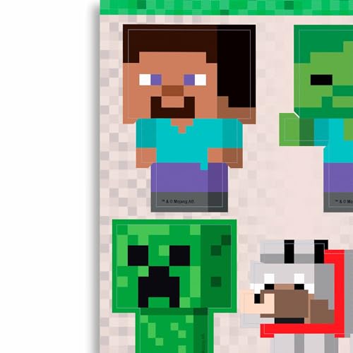 Open Road Brands Minecraft Characters Adhesive Vinyl Decal Sticker Set - Fun Minecraft Stickers for Car, Water Bottle or Laptop, 1 Pack (4 Count) - Image 4