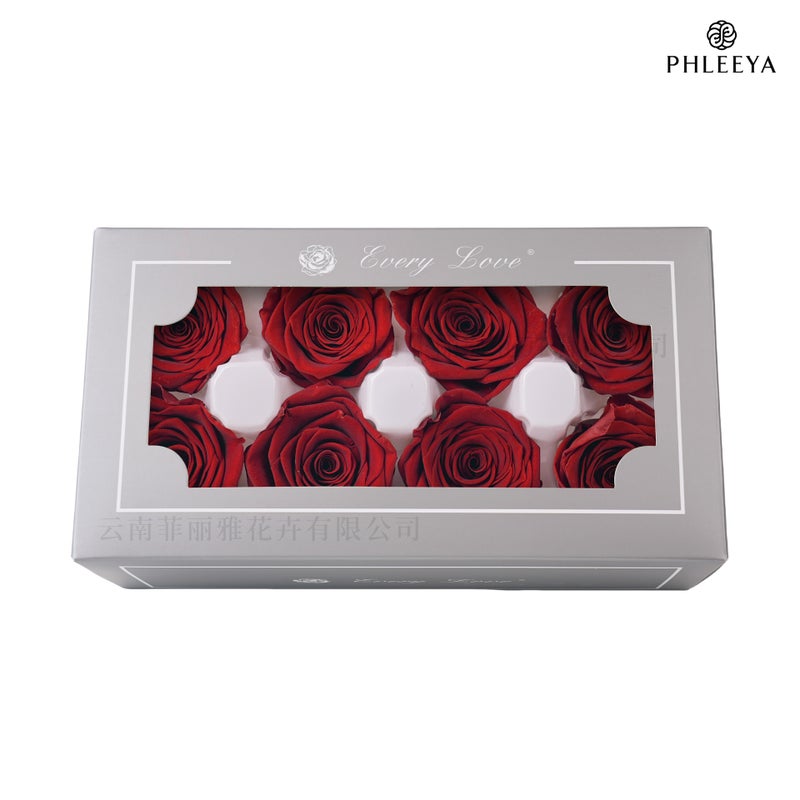 Eternal Flower Rose Flower Head Diy Material 4-5Cm8 Finished Bouquet Gift High Sense Dried Flowers Flowers - Image 1