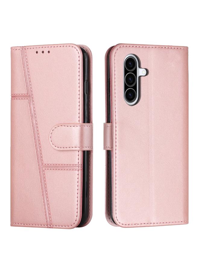 S-TOP Case For Samsung Galaxy A36 5G Stitching Calf Texture Buckle Leather Phone Case - Image 1