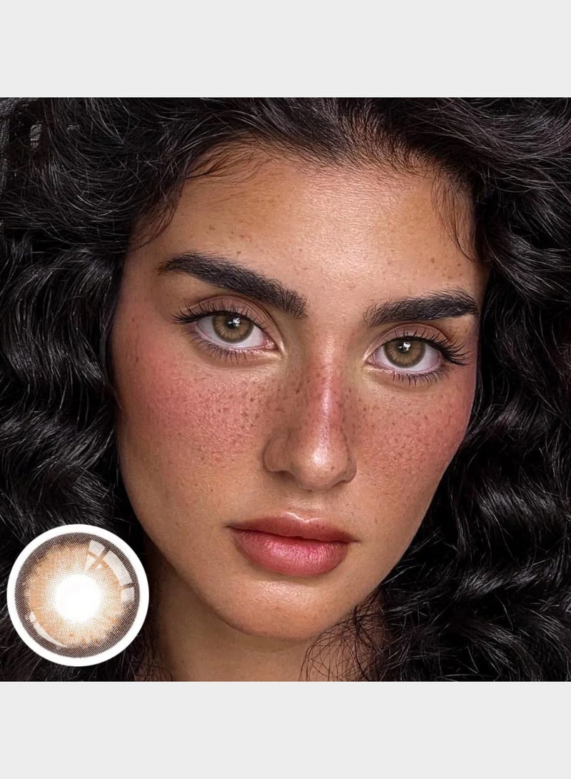 يونيبلينغ عدسات لاصقة ملونة جليتر البني (سنوية) - Image 3