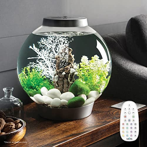 biOrb Classic 15 Acrylic 4Gallon Aquarium with MultiColor RemoteControlled LED Lights Modern Compact Tank for Tabletop or Desktop Display Silver - Image 3