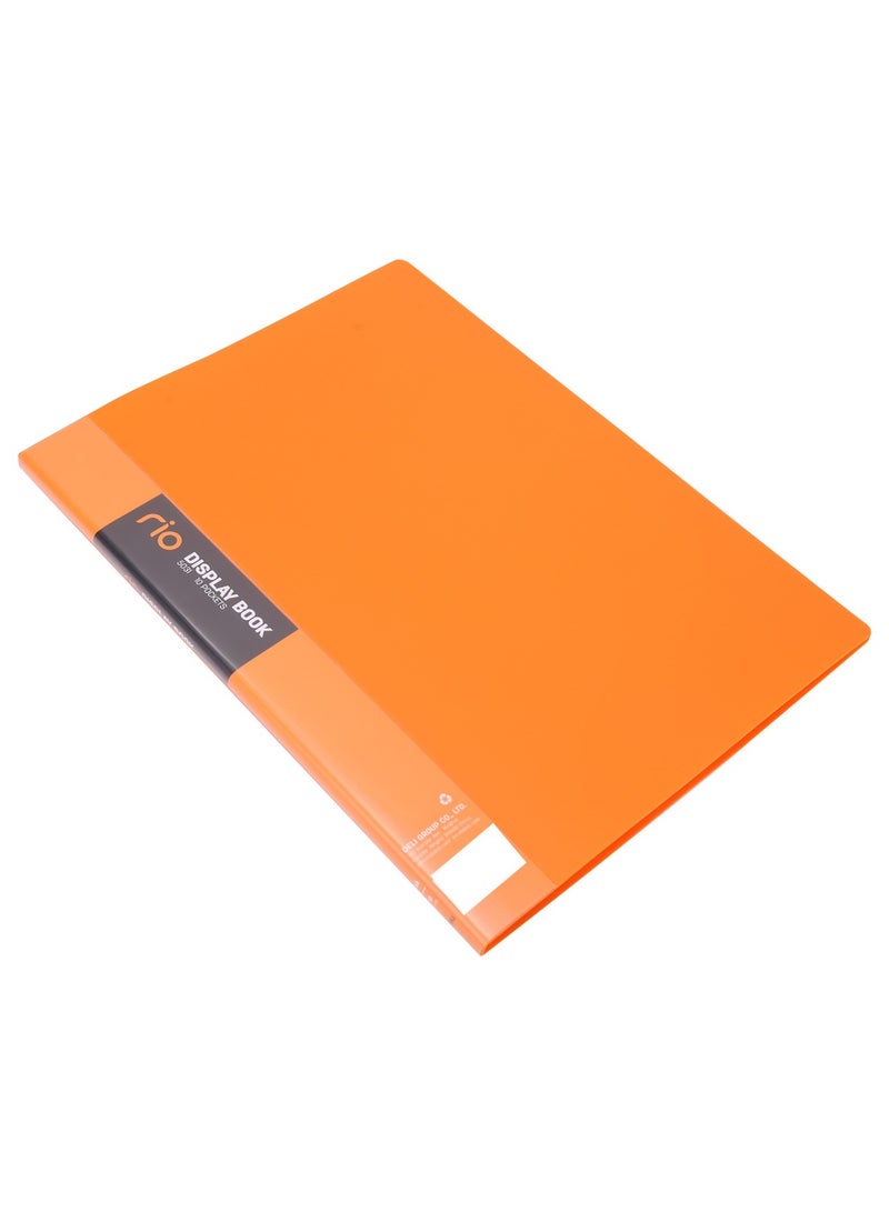 Deli 1-Piece Rio Display Book With 10 Clear Pockets Assorted Colours - Image 4