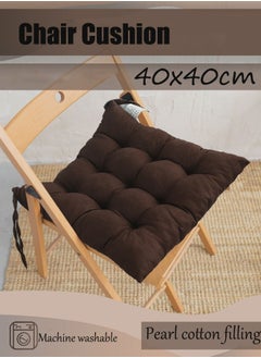 Optico Thicken Chair Cushion, Solid Chair Seat Cushion Chair Pad Pillow Seat Soft Tatami Floor Cushion for Yoga Meditation Living Room Balcony Office Outdoor Meditation Cushion Reading Cushion Pad  - Image 5