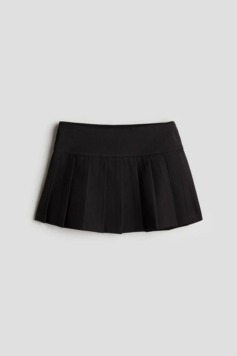 H&M Pleated twill skirt