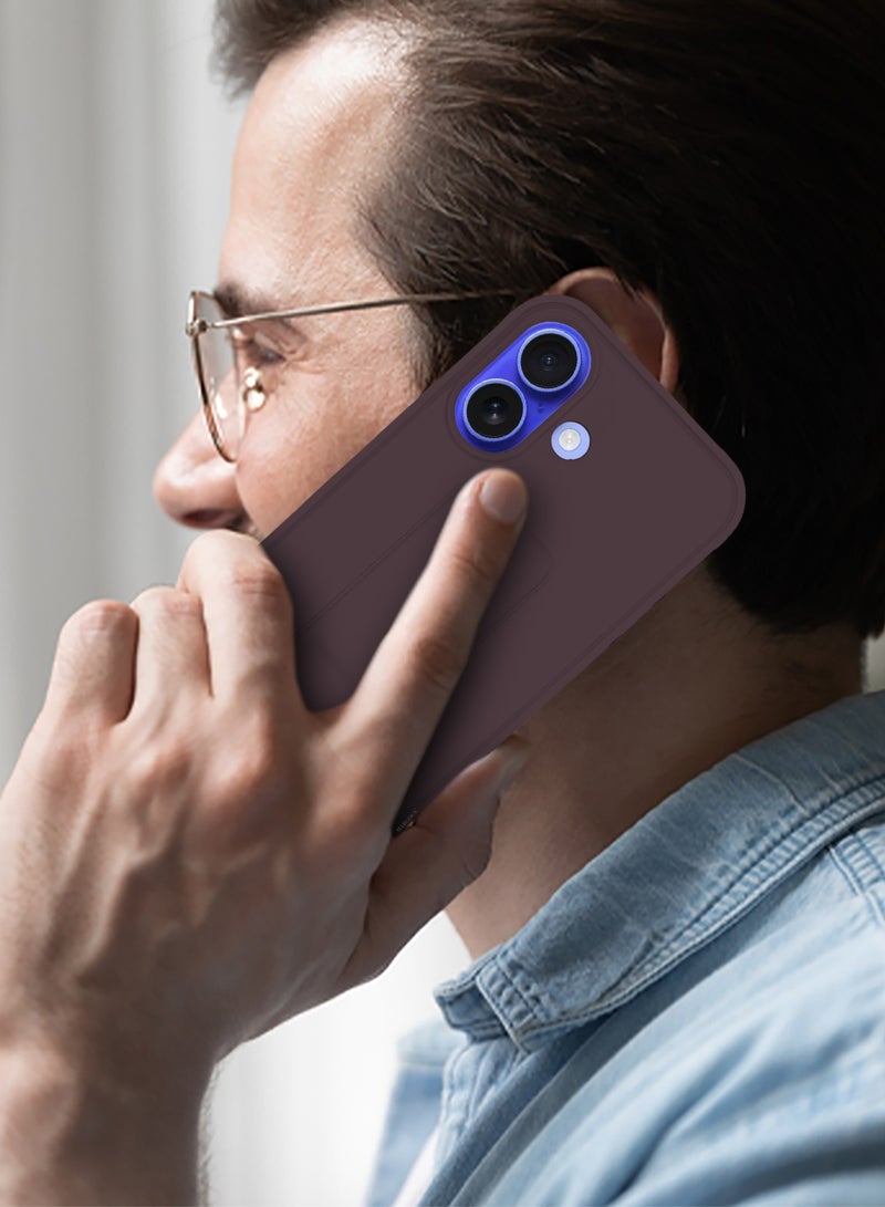 CATANES (for Apple iPhone 16 Plus) 3Packs (1Case, 2Screen Protectors), Case  PU Leather Back Cover Stand Function Finger Grip Case Cover with Shock Proof Screen Protector / Merlot - Image 3