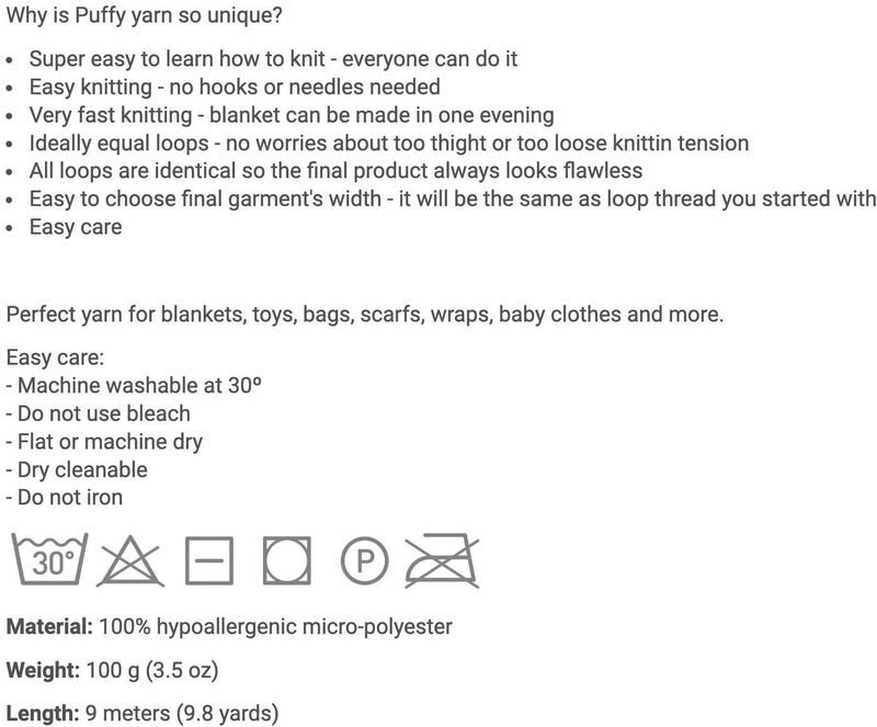 أليز خيوط اليزا بافي غزل ناعمة منفوشة من 4 بكرات اليز للاطفال مصنوعة من المايكرو بوليستر بنسبة 100% بوزن 400 غرام وطول 39.3 ياردة (78- رمادي فحمي) - Image 2