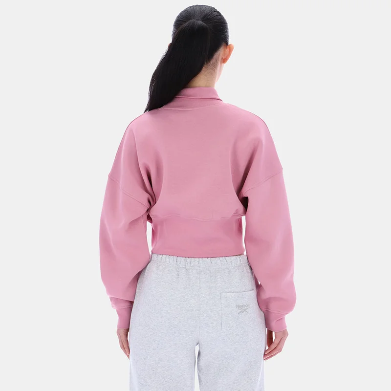 Reebok Dusty Rose Reebok Eyeball Cropped Crewneck Women's Sweatshirt for Women | Best Price UAE