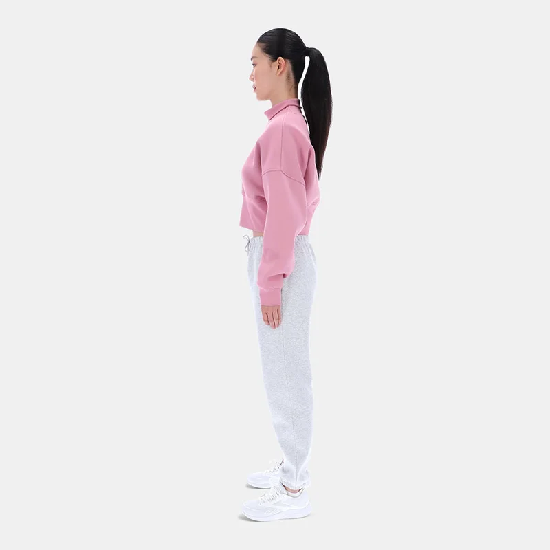 Reebok Dusty Rose Reebok Eyeball Cropped Crewneck Women's Sweatshirt for Women | Best Price UAE