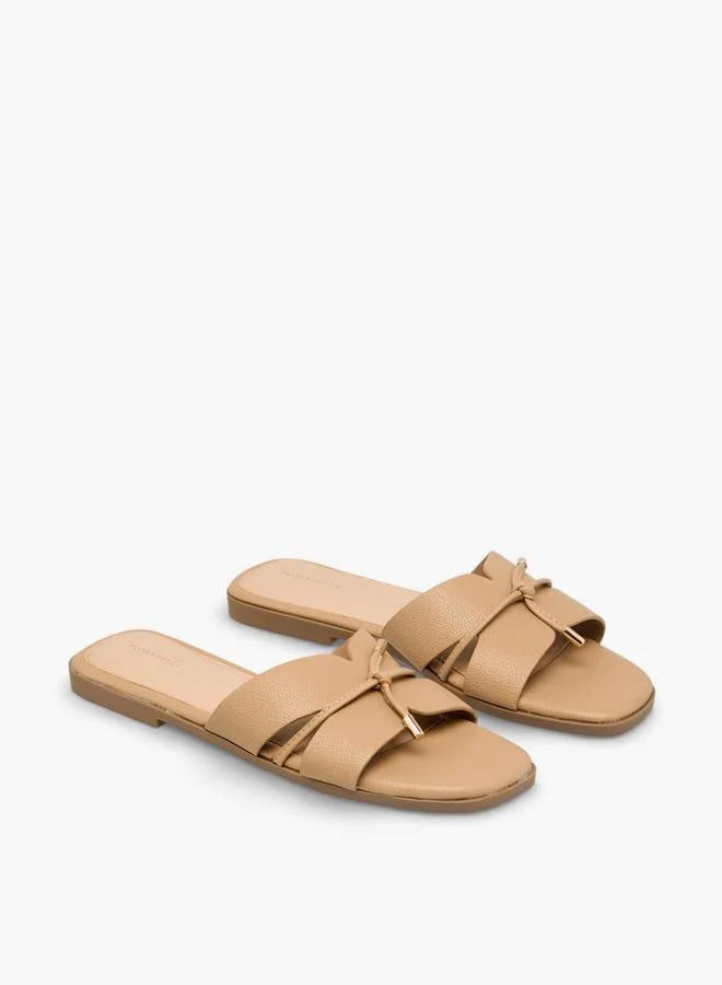 Flora Bella By Shoexpress Flora Bella Women Tassels Accent Slide Sandals