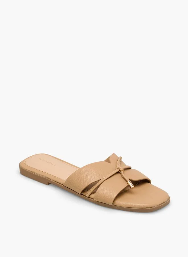 Flora Bella By Shoexpress Flora Bella Women Tassels Accent Slide Sandals