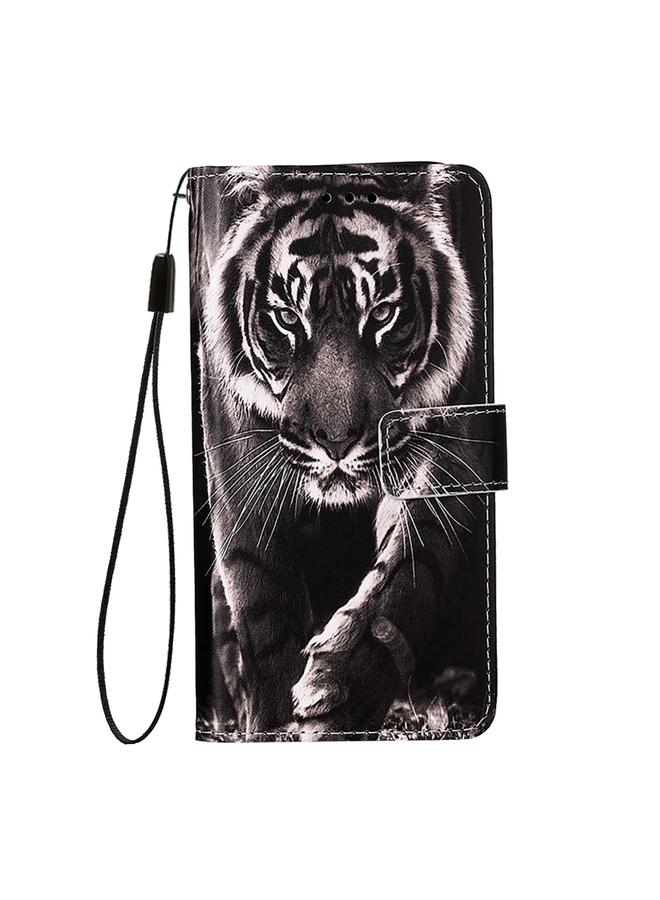 S-TOP Case For OPPO F25 Pro 5G India Colored Drawing Pattern Plain Weave Leather Phone Case - Image 2