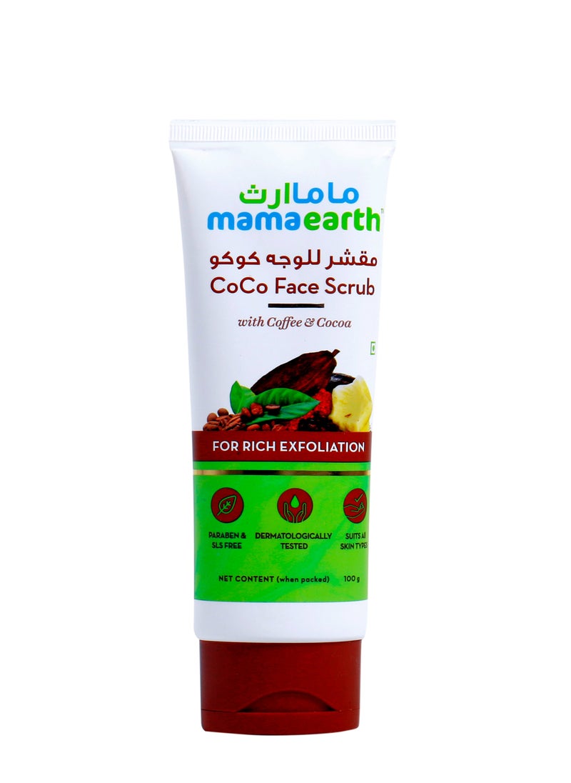 Mamaearth Coco Face Scrub 100g  - Image 1