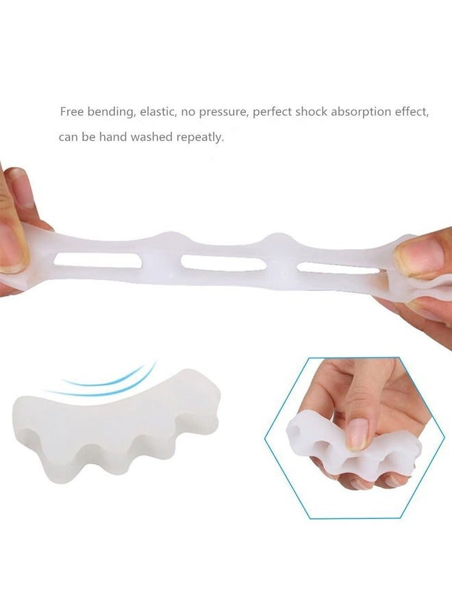 Dr.Pedi Toe Separator for Feet Toe Spacers Correct Toes Yoga Silicone Hammer Toe Corrector for Women & Men Correct Toe Straighteners for Overlapping Toes 5 Pairs (10 Pieces) - Image 2