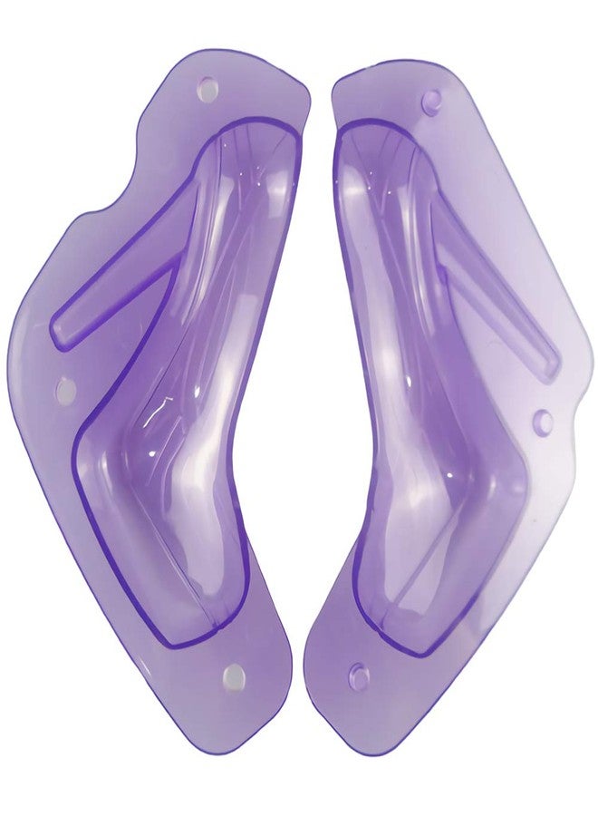 Fewo 3D High Heel Shoe Chocolate Mold with 6 Clips, Polycarbonate Stiletto Candy Cake Decoration Molds DIY Home Baking Pastry Tools Lady Shoes Mold (Purple, Small Size, 5.9 X 5.1 Inch) - Image 5