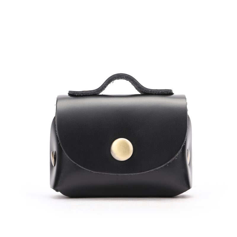 Selling First-Layer Cowhide Coin Bag Mini Earphone Bag Leather Small Money Bag Storage Bag Change Purse - Image 1