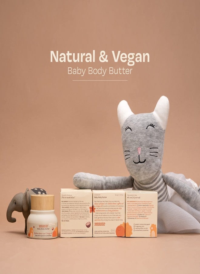 Maate Baby Body Butter (Pack of 2 * 50 gm) | Enriched with Pure Kokum Butter, Shea Butter & Saffron Oil | Baby Cream For Face, Skin & Body | Body Butter For Kids 0-12 years | Moisturizer Cream - Image 2