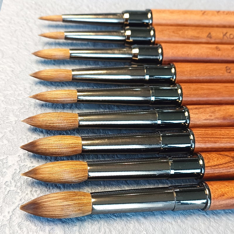 Quality Mink Hair Manicure Crystal Pen Sandalwood Kolinsky Crystal Nail Extension Nail Carving Brush - Image 3