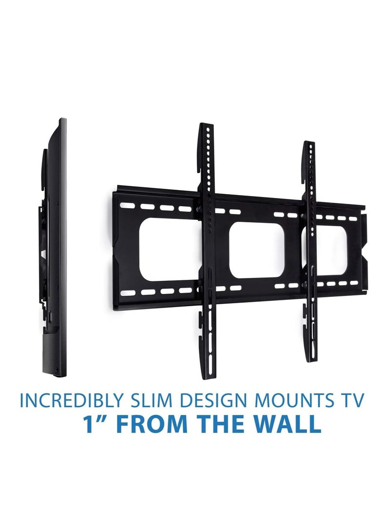 ELTRAZONE TV Stand/Television Stands for 32-60 Inch TV. Wall Mount TV Stand with Rugged Double Arm Bracket, Standard Load-bearing 32"-60", Maximum size 60 inch, (32-60 Inch, BLACK) - Image 2