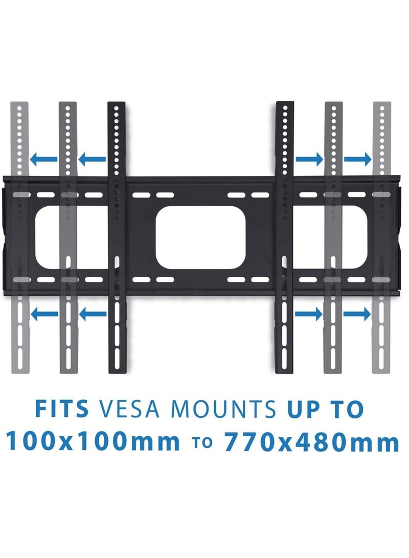 ELTRAZONE TV Stand/Television Stands for 32-60 Inch TV. Wall Mount TV Stand with Rugged Double Arm Bracket, Standard Load-bearing 32"-60", Maximum size 60 inch, (32-60 Inch, BLACK) - Image 4