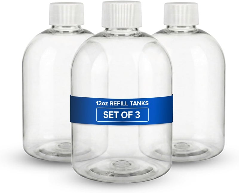 Goodscious Replacement Spray Bottles for Nano Spray Gun, Water Bottle Spray for Wireless Nano Mist Sprayer, Accessory Bottles for Hair Salon, Plants & Cleaning, Universal Fit Empty Refillable Containers (3 Pack) - Image 1