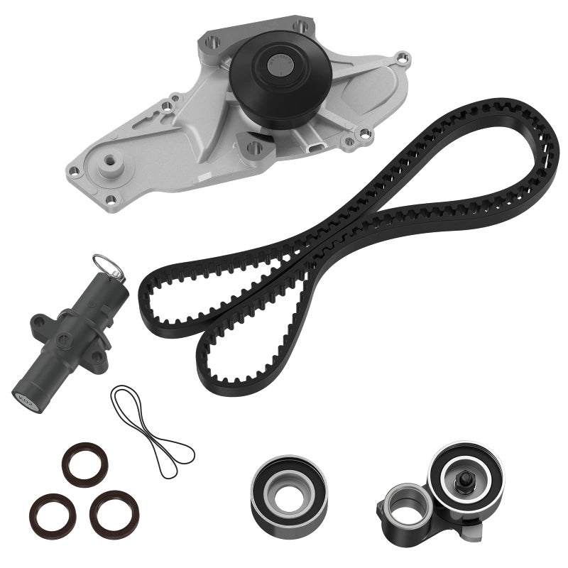 Timing Belt Kit including timing Belt water pump with gasket tensioner bearing etcOCPTY Compatible for 08 09 10 for Honda Odyssey04 05 06 07 08 09 10 11 12 13 14 15 for Honda Pilot