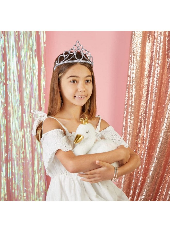 Blue Panda 12 Pack Silver Tiara For Girls, Princess Dress Up Crown For Kids Costume Birthday Party Favors In Bulk - Image 2