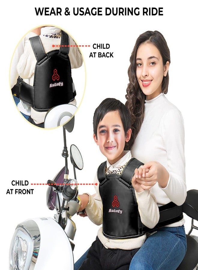 Autofy حزام أمان للأطفال من أوتوفي سيفيو للدراجات النارية والسكوتر [SAFEO-56؛ للأطفال من عمر 9 إلى 12 سنة] - Image 2