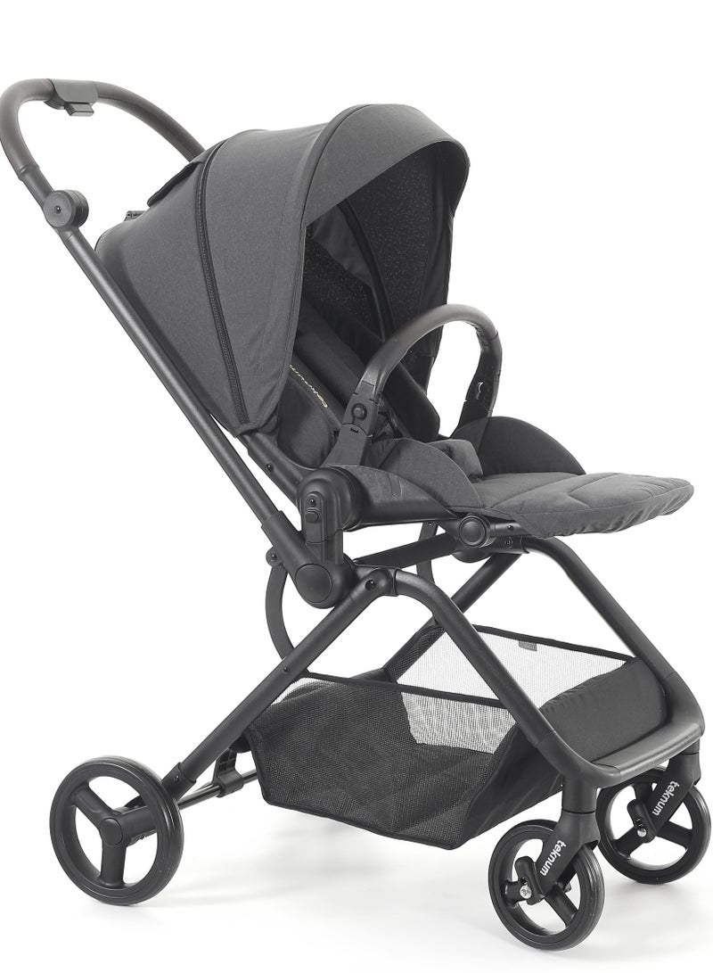 TEKNUM Stroll - 1 Travel System With Reversible Stroller And Compacto Baby Car Seat - Grey - Image 3