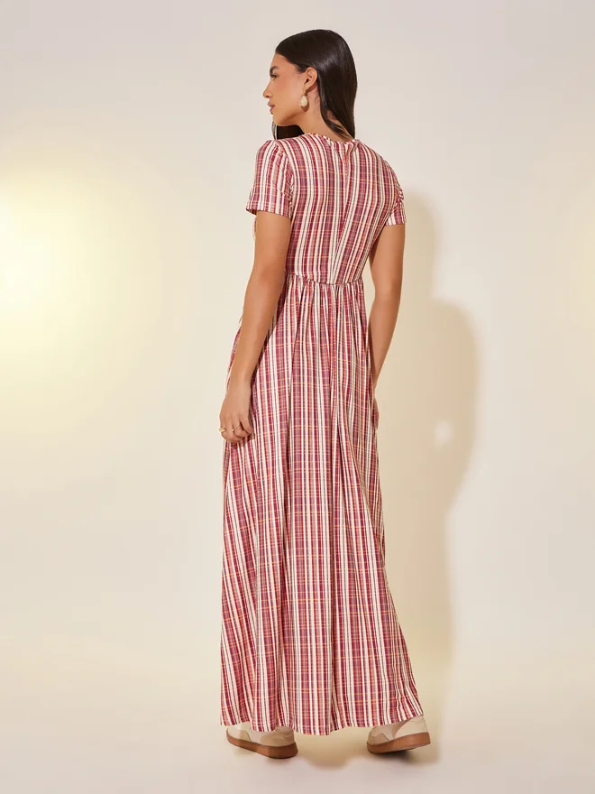 Take Two Striped Maxi Dress