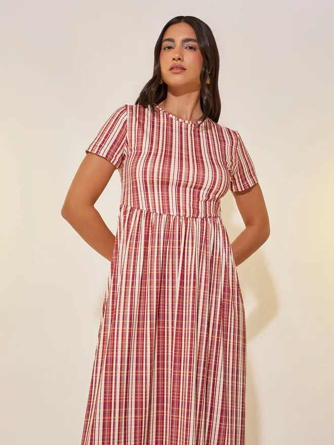 Take Two Striped Maxi Dress