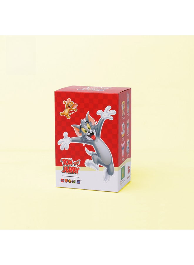 Authentic Tom And Jerry Plush Blind Box Trendy Toy Hand-made Doll Desktop Ornaments Jerry Mouse Dress-up Gift For Girlfriend-Specifications:1 Single Blind Box (random Style)  - Image 1