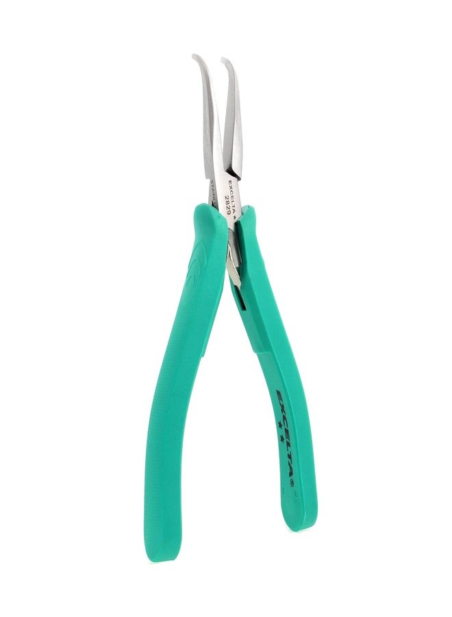 إكسلتا كماشة إكسيلتا من الفولاذ المقاوم للصدأ، أنف منحني بزاوية 60 درجة، آلية زنبركية لطيفة، قبضة مريحة مضادة للكهرباء الساكنة ومبطنة، أداة دقيقة، 5.75 بوصة، متوسطة - Image 1